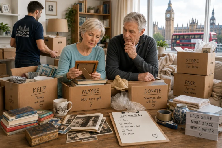 Downsizing Removals in London When You Have Too Much to Sort