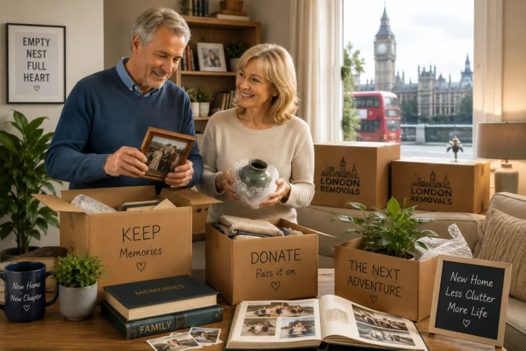 Downsizing Removals in London for Empty Nesters Moving Home